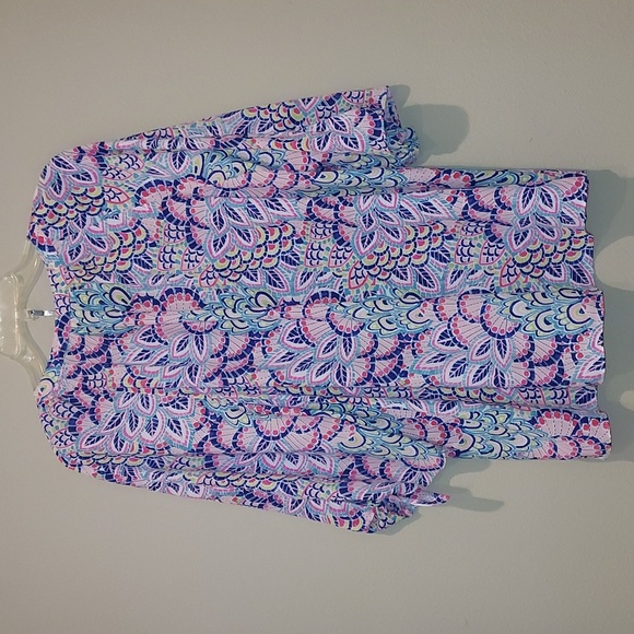 Pappagallo Aloha Pink blouse - Picture 2 of 7